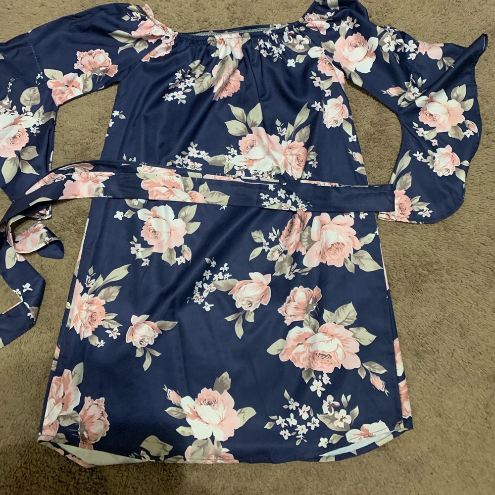 Floral off the shoulder dress